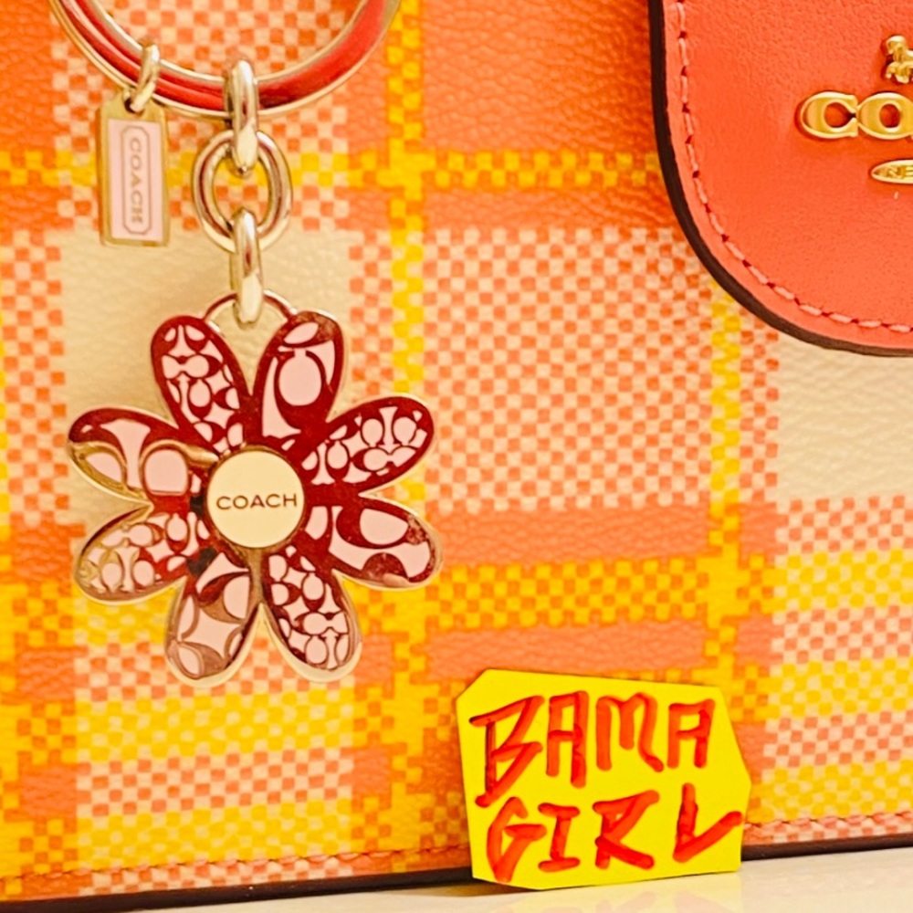 Coach Flower 🌺 Keychain/ Bag Charm FOR KEYCHAIN ONLY - Picture 2 of 10